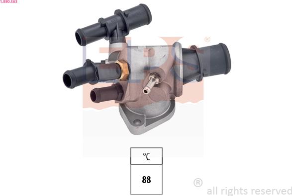 EPS 1.880.563 - Coolant thermostat / housing onlydrive.pro