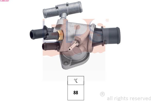 EPS 1.880.567 - Coolant thermostat / housing onlydrive.pro