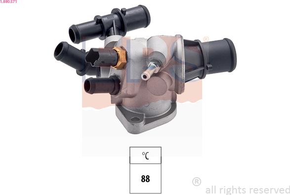 EPS 1.880.571 - Coolant thermostat / housing onlydrive.pro
