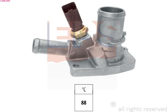 EPS 1.880.699 - Coolant thermostat / housing onlydrive.pro