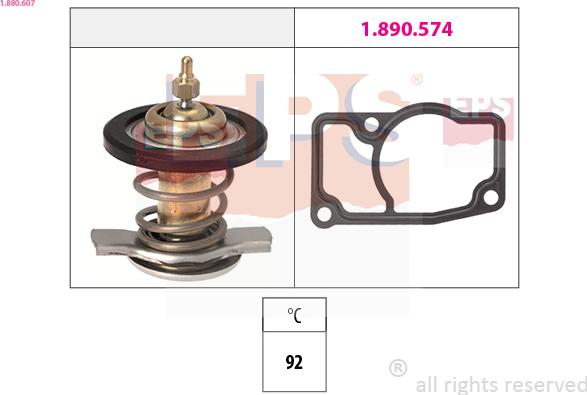 EPS 1.880.607 - Termostats, Dzesēšanas šķidrums onlydrive.pro