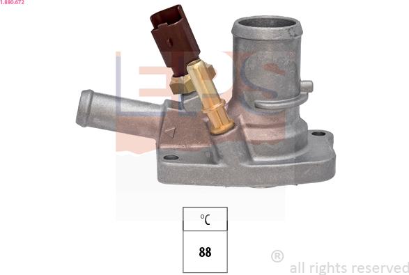 EPS 1.880.672 - Coolant thermostat / housing onlydrive.pro