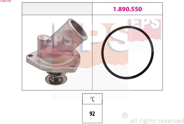 EPS 1.880.196 - Coolant thermostat / housing onlydrive.pro