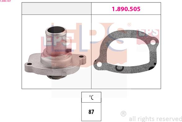 EPS 1.880.187 - Coolant thermostat / housing onlydrive.pro