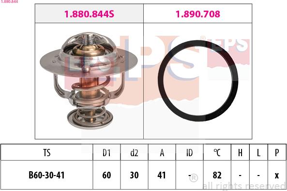 EPS 1.880.844 - Coolant thermostat / housing onlydrive.pro