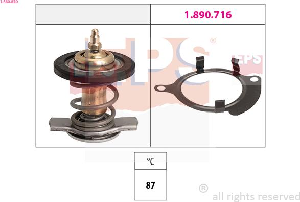 EPS 1.880.820 - Termostaat,Jahutusvedelik onlydrive.pro