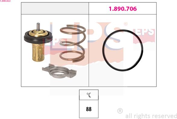 EPS 1.880.822 - Coolant thermostat / housing onlydrive.pro
