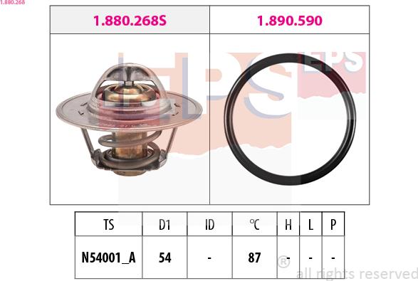 EPS 1.880.268 - Coolant thermostat / housing onlydrive.pro