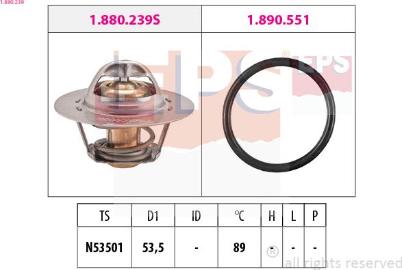 EPS 1.880.239 - Termostaat,Jahutusvedelik onlydrive.pro