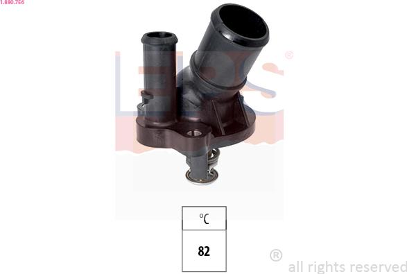 EPS 1.880.756 - Coolant thermostat / housing onlydrive.pro