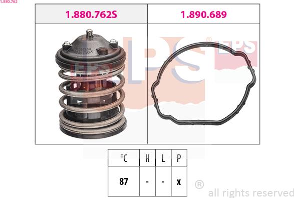 EPS 1.880.762 - Termostatas, aušinimo skystis onlydrive.pro