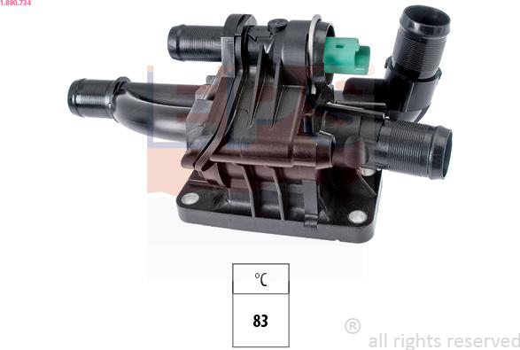 EPS 1.880.734 - Coolant thermostat / housing onlydrive.pro