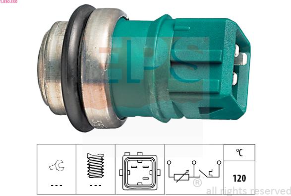 EPS 1.830.550 - Sensor, coolant temperature onlydrive.pro