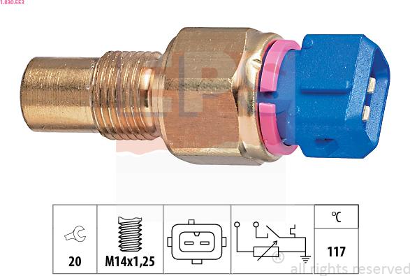 EPS 1.830.553 - Sensor, coolant temperature onlydrive.pro