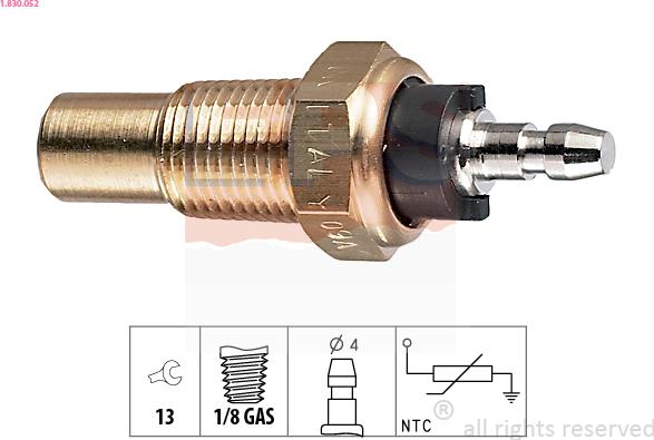 EPS 1.830.052 - Sensor, coolant temperature onlydrive.pro