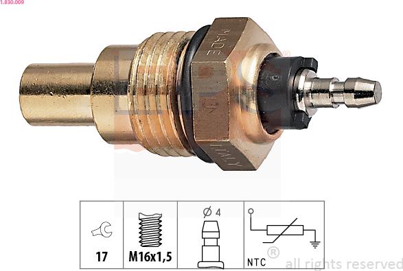 EPS 1.830.009 - Sensor, coolant temperature onlydrive.pro