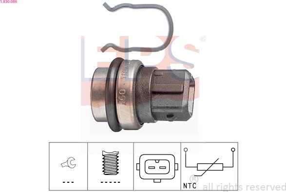 EPS 1.830.086 - Sensor, coolant temperature onlydrive.pro