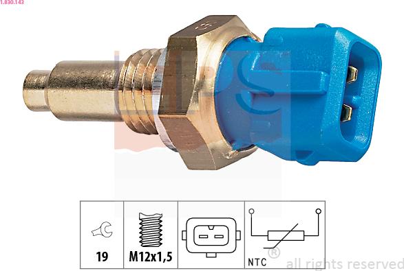 EPS 1.830.143 - Sensor, coolant temperature onlydrive.pro