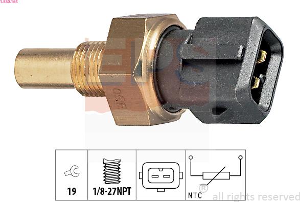 EPS 1.830.165 - Sensor, coolant temperature onlydrive.pro