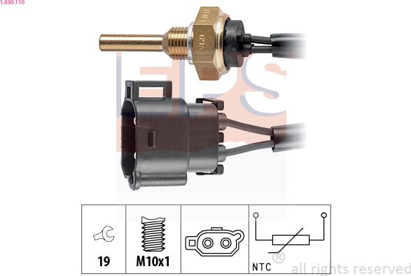 EPS 1.830.110 - Sensor, coolant temperature onlydrive.pro