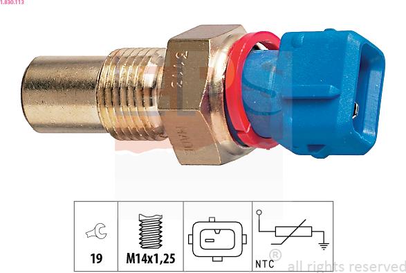 EPS 1.830.113 - Sensor, oil temperature onlydrive.pro