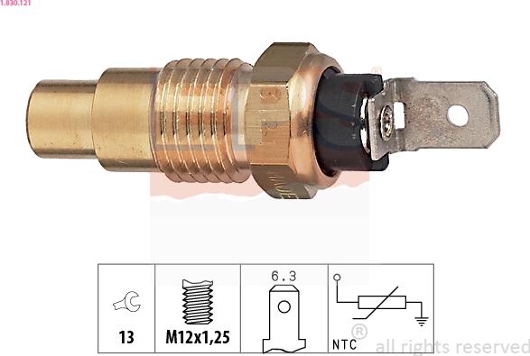 EPS 1.830.121 - Sensor, coolant temperature onlydrive.pro