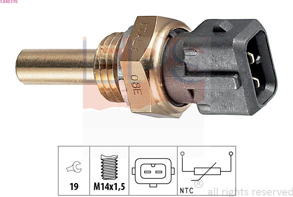 EPS 1.830.176 - Sensor, coolant temperature onlydrive.pro