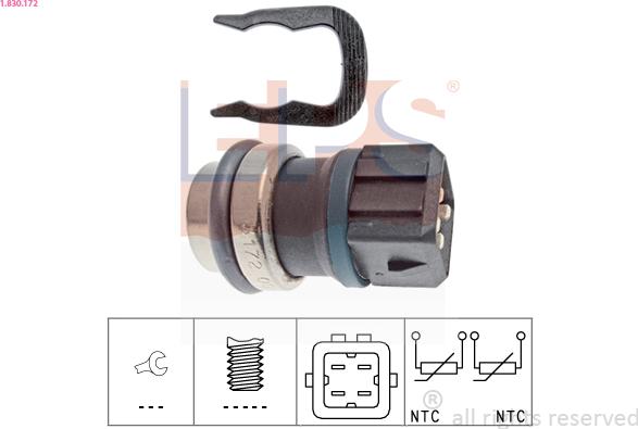 EPS 1.830.172 - Sensor, oil temperature onlydrive.pro