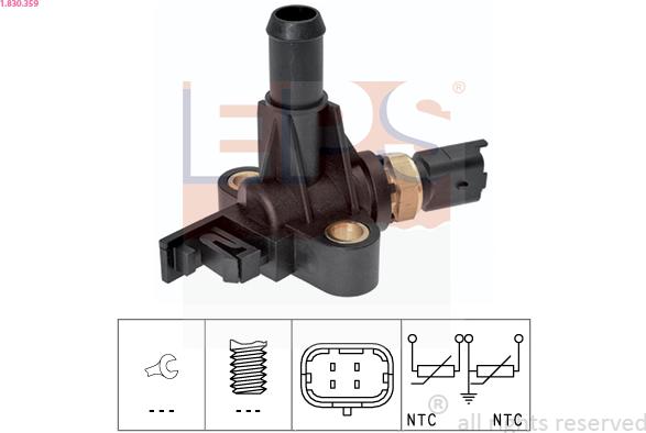 EPS 1.830.359 - Sensor, coolant temperature onlydrive.pro