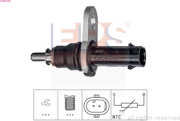 EPS 1.830.356 - Sensor, oil temperature onlydrive.pro