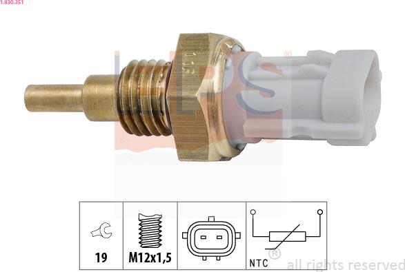 EPS 1.830.351 - Sensor, oil temperature onlydrive.pro