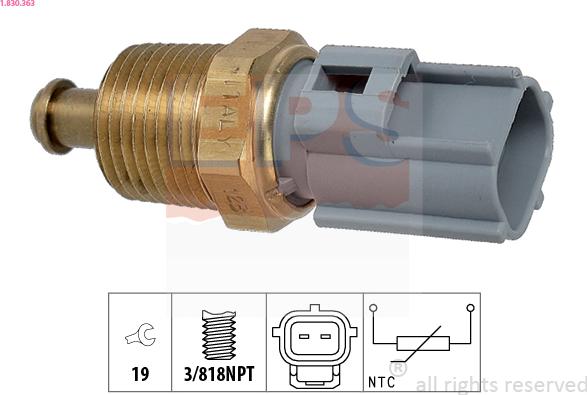 EPS 1.830.363 - Sensor, oil temperature onlydrive.pro