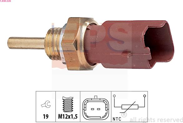 EPS 1.830.326 - Sensor, coolant temperature onlydrive.pro