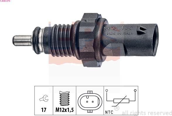 EPS 1.830.375 - Sensor, coolant temperature onlydrive.pro