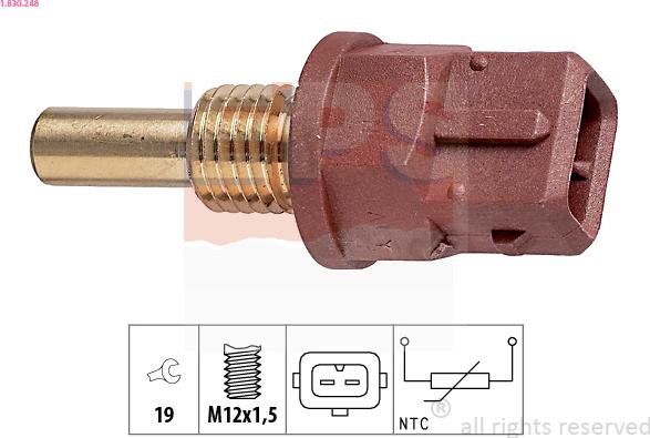 EPS 1.830.248 - Sensor, oil temperature onlydrive.pro