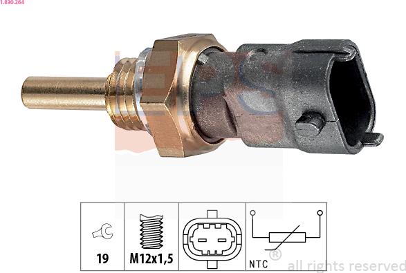 EPS 1.830.264 - Sensor, coolant temperature onlydrive.pro