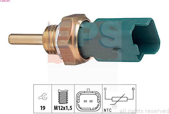 EPS 1.830.261 - Sensor, coolant temperature onlydrive.pro