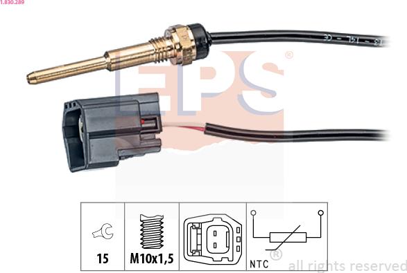 EPS 1.830.289 - Sensor, coolant temperature onlydrive.pro