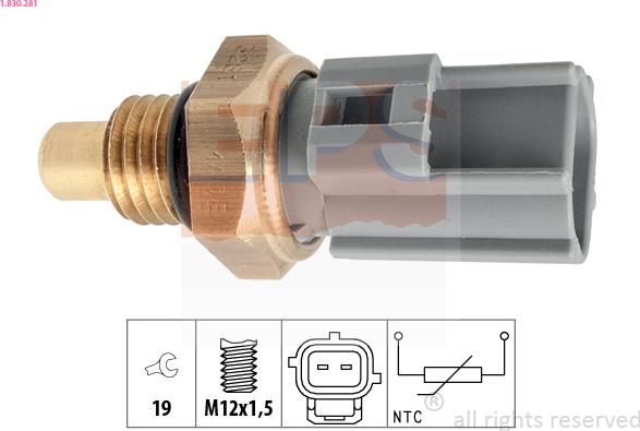 EPS 1.830.281 - Sensor, fuel temperature onlydrive.pro