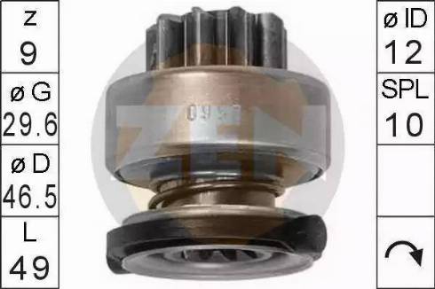 ERA 225462 - Bendix, starter pinion onlydrive.pro