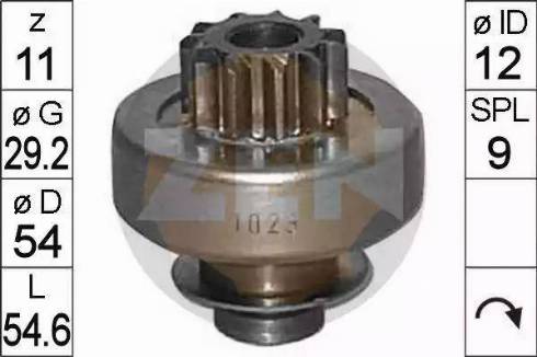 ERA 225481 - Bendix, starter pinion onlydrive.pro