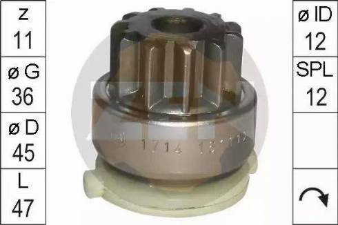 ERA 225 737 - Bendix, starter pinion onlydrive.pro