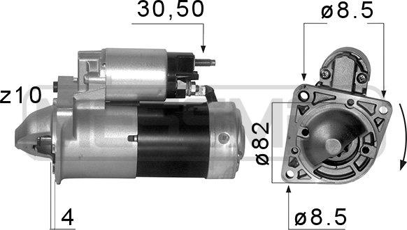 ERA 220580A - Käynnistinmoottori onlydrive.pro