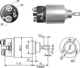 ERA 227148 - Тяговое реле, соленоид, стартер onlydrive.pro