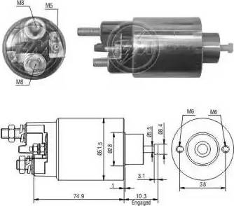 ERA 227888 - Solenoid Switch, starter onlydrive.pro