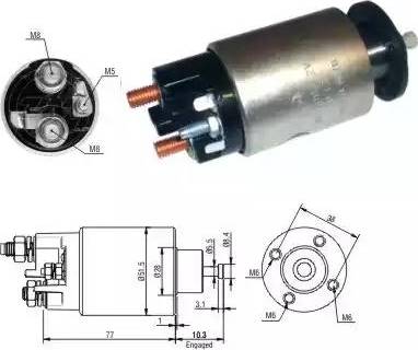 ERA 227291 - Solenoid Switch, starter onlydrive.pro