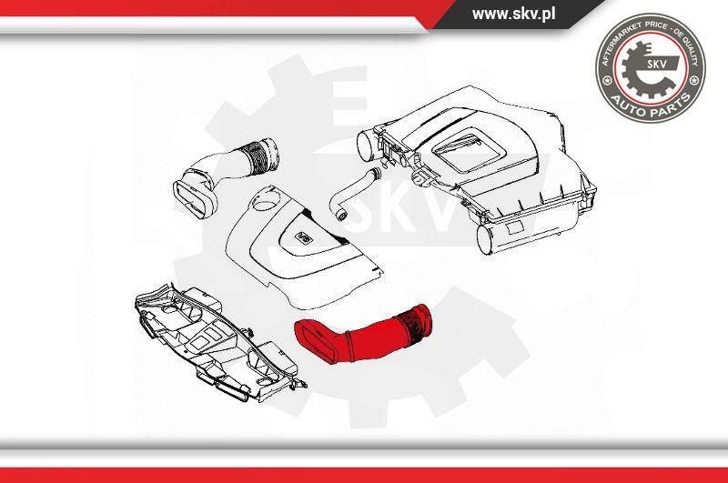 Esen SKV 43SKV905 - Įsiurbimo vamzdis, oro filtras onlydrive.pro