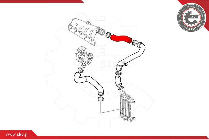 Esen SKV 43SKV025 - Charger Intake Air Hose onlydrive.pro