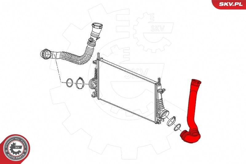 Esen SKV 43SKV305 - Charger Intake Air Hose onlydrive.pro