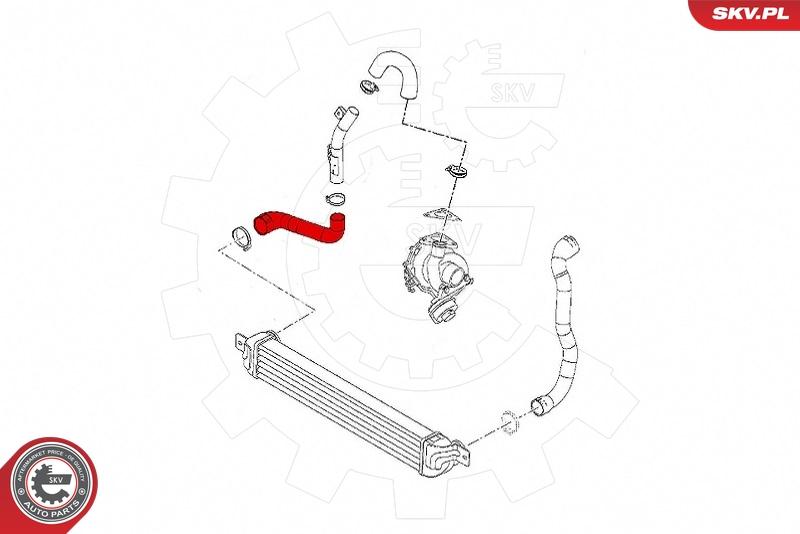 Esen SKV 43SKV300 - Charger Intake Air Hose onlydrive.pro